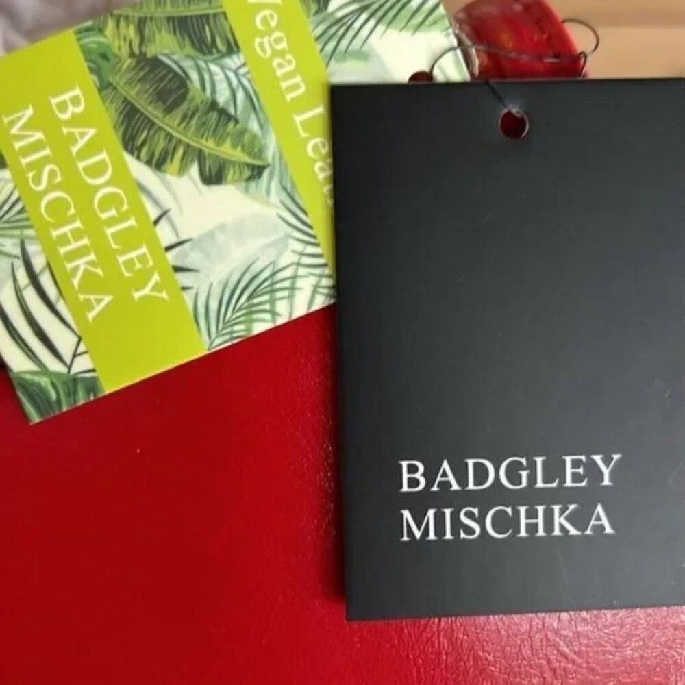 Badgley Mischka Red Chain Crossbody NWT - Picture 5 of 8